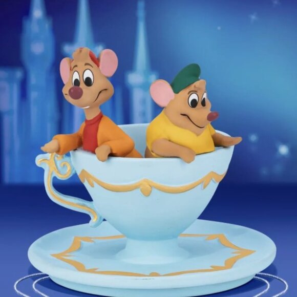Disney Jewelry - Disney Cinderella mice Teacup Jewelry trinket tray Jaq & Gus